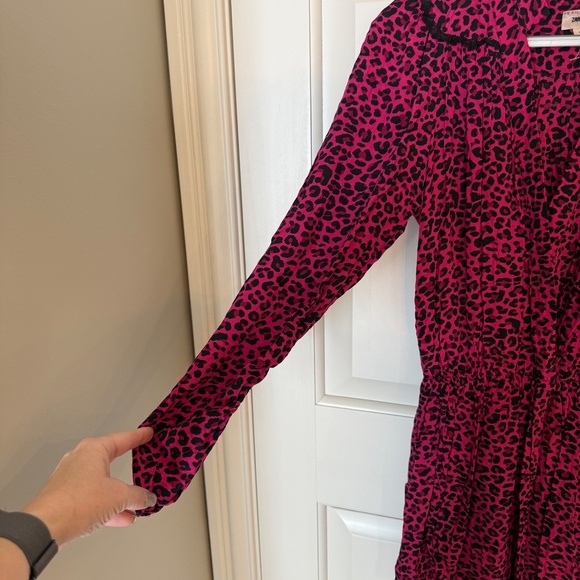 Zadig & Voltaire add to hearts Leopard Reveal Dress pink fuchsia 31714 - Picture 7 of 12